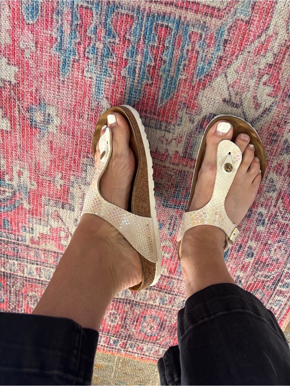 Birkenstock Iridescent Pearl Gizeh Thong Sandal - Picture 8 of 9
